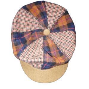 Vintage Plaid Wool Cap